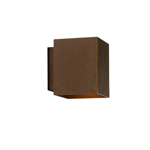 Applique Moderne Carrée En Bronze Foncé - Sola