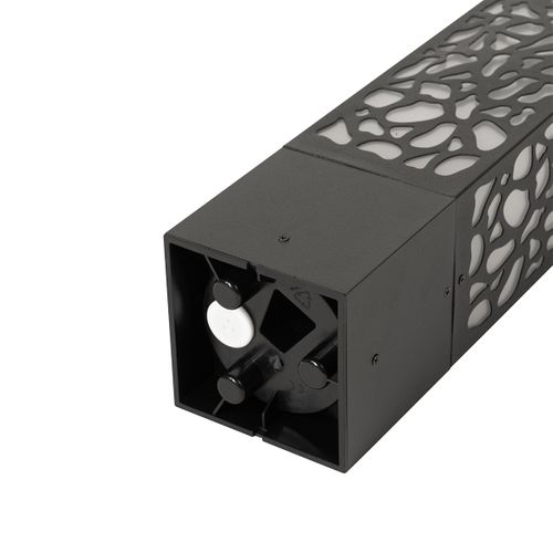 Borne D'extérieur Moderne Noire 40 Cm Ip44 - Nicole