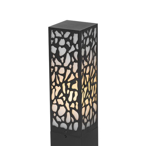 Borne Extérieure Moderne Noire 90 Cm Ip44 - Nicole