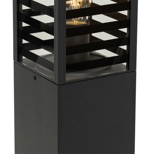 Lampe D'extérieur Moderne Sur Pied Noire Avec Fumée 80 Cm Ip44 - Reims