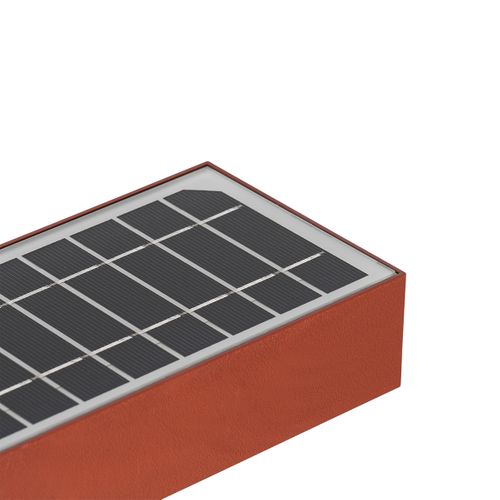 Applique Murale D'extérieur Rouge Avec Lumière à Intensité Variable Et Capteur Solaire - Kayo