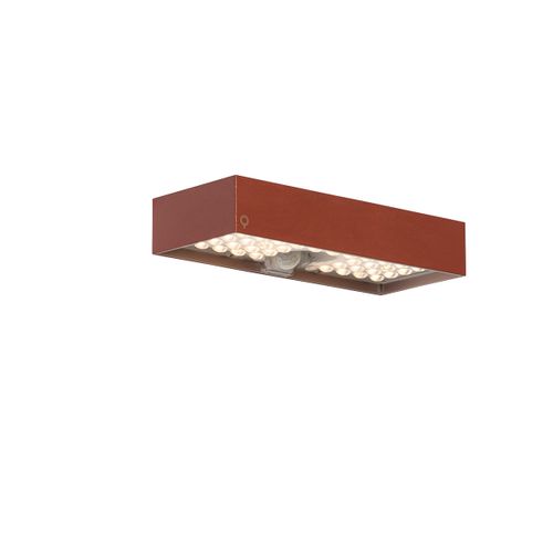 Applique Murale D'extérieur Rouge Avec Lumière à Intensité Variable Et Capteur Solaire - Kayo