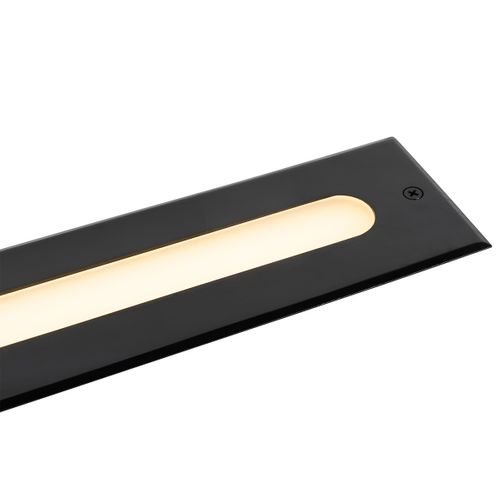 Spot De Sol Moderne Noir 50 Cm Avec LED Ip65 - Eline