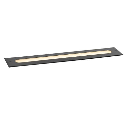 Spot De Sol Moderne Noir 50 Cm Avec LED Ip65 - Eline