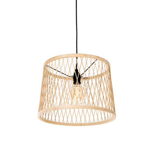 Lampe Suspendue D'extérieur Rurale En Rotin 3 Lumières - Calamus