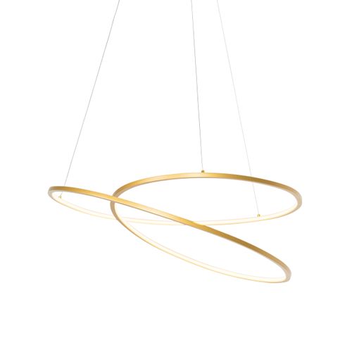 Lampe à Suspension Design Dorée 72 Cm Avec LED Dimmable En 3 Étapes - Rowan