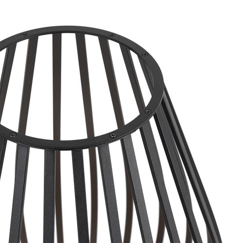 Lampadaire Design Noir Avec Opale 70 Cm Ip44 - Angela