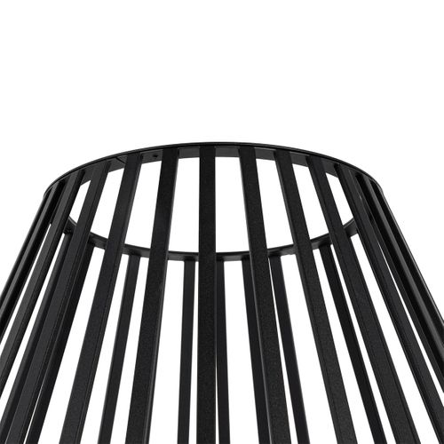 Lampadaire Design Noir Avec Opale 110 Cm Ip44 - Angela