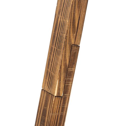 Lampadaire Industriel Trépied Acier Et Bois Inclinable - Emado