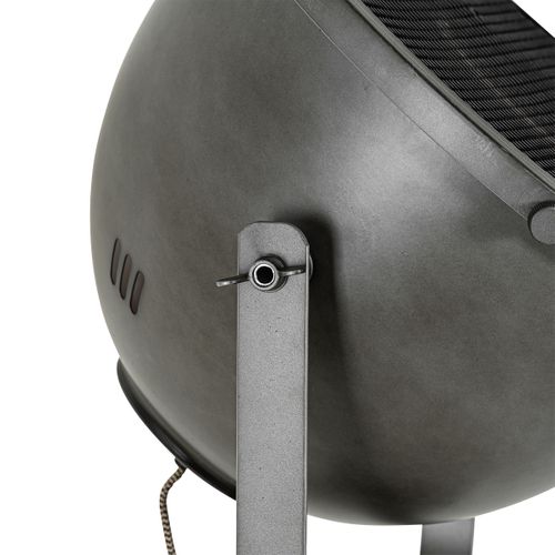 Lampadaire Industriel Trépied Acier Et Bois Inclinable - Emado