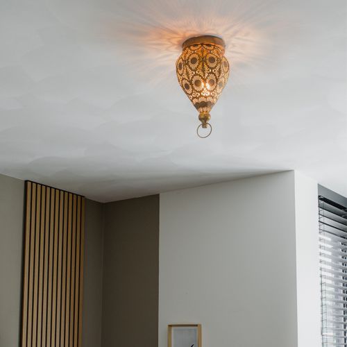 Plafonnier Oriental Doré 19 Cm - Mowgli