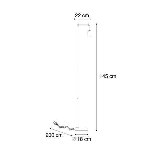 Lampadaire Moderne Bronze - Facil