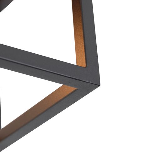 Plafonnier Intelligent Noir 99,5 Cm Avec 4 Ampoules Wifi A60 - Cage