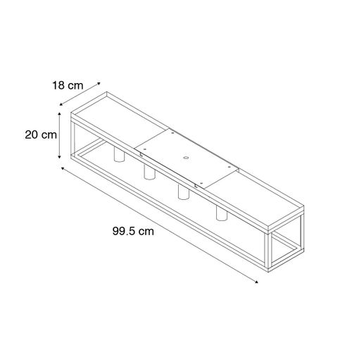 Plafonnier Intelligent Noir 99,5 Cm Avec 4 Ampoules Wifi A60 - Cage
