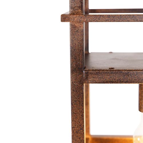 Suspension Intelligente Brun Rouille Avec Étagère Incl. 4 Wifi A60 - Cage Rack