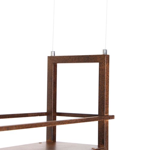 Suspension Intelligente Brun Rouille Avec Étagère Incl. 4 Wifi A60 - Cage Rack