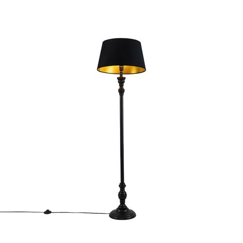 Lampadaire Intelligent Avec Abat-jour De 45 Cm Noir Avec Wifi A60 - Classico