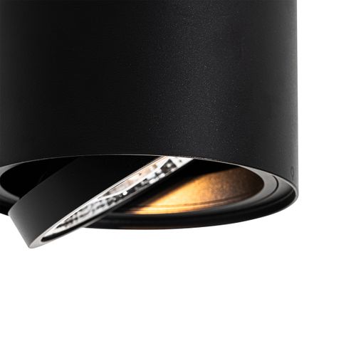 Spot De Plafond Moderne Noir Rotatif Et Inclinable Ar111 - Rondoo Up