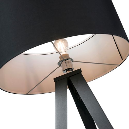 Lampadaire Intelligent Noir Avec Abat-jour Noir Avec Wifi A60 - Ilse