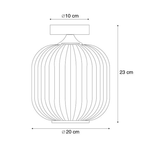 Plafonnier Intelligent Noir Avec Verre Fumé Avec Wifi A60 - Karel
