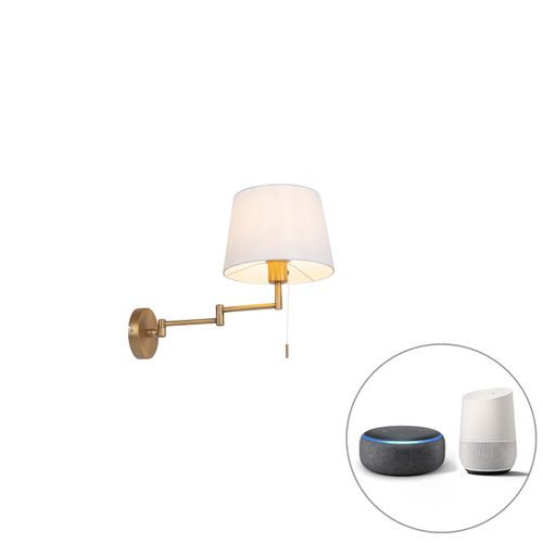 Applique Intelligente Bronze Avec Abat-jour Blanc Avec Wifi A60 - Ladas Deluxe