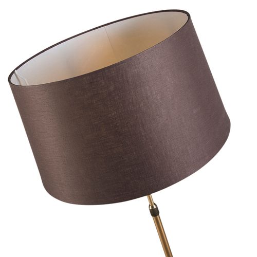 Lampadaire Intelligent Bronze Avec Abat-jour Marron 45 Cm Avec Wifi A60 - Parte