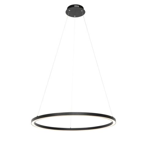 Lampe Suspendue Intelligente Noire 80 Cm Avec LED Et Rgbw - Girello