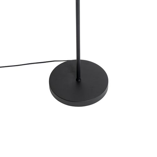 Lampadaire Intelligent Noir Avec Or, Y Compris 2 A60 Wifi - Stijn