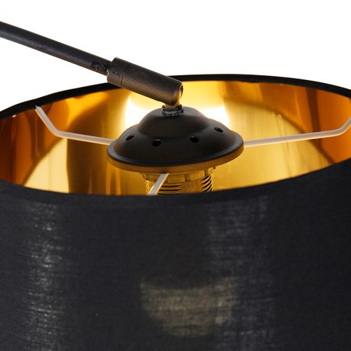 Lampe D'arche Intelligente Noire Avec Or, Avec Wifi A60 - Arc Basic