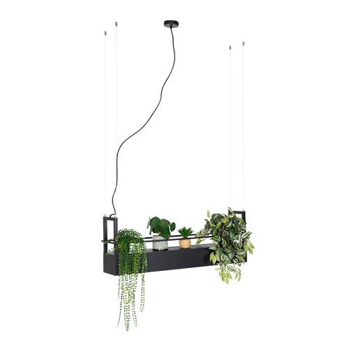 Suspension Intelligente Noire Avec Support Incl. 4 Gu10 Wifi - Cage Rack