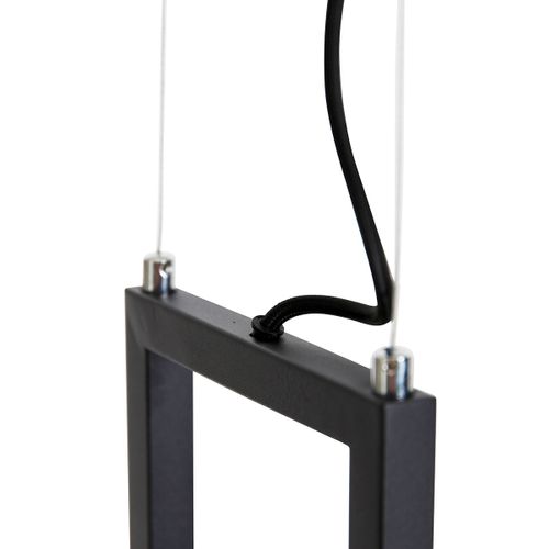 Suspension Intelligente Noire Avec Support Incl. 4 Gu10 Wifi - Cage Rack