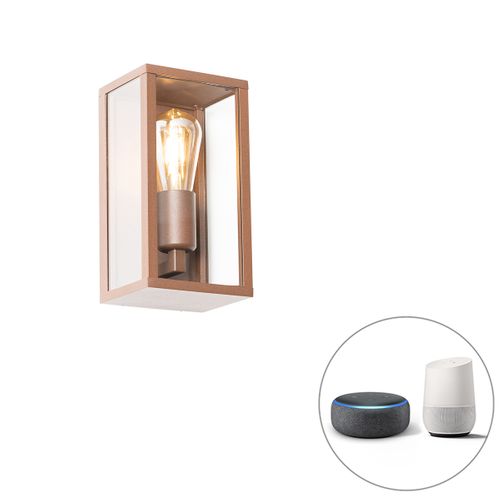 Applique Intelligente Marron Rouille 26 Cm Ip44 Avec Wifi St64 - Charlois