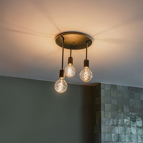 Plafonnier Intelligent Noir Avec 3 Wifi G95 - Facil