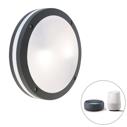 Applique Et Plafonnier Intelligent Gris Foncé Avec Wifi A60 - Glow