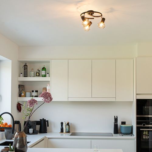 Spotlight Intelligent Noir Rotatif Et Inclinable Avec 3 Wifi P45 - Mosh