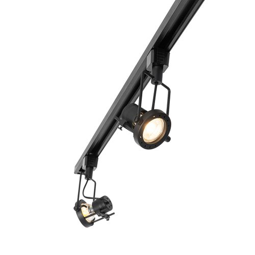 Système Sur Rail Intelligent Noir Monophasé Avec 5 Gu10 Wifi - Suplux