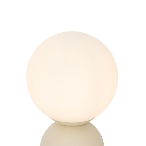 Lampe De Table Hôtel Chic Beige Avec Verre Opale - Pallon Trend