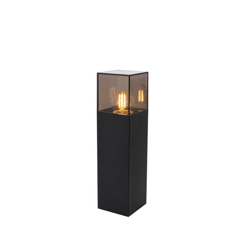 Lampe D’extérieur Sur Pied Noire Avec Abat-jour Fumé 30 Cm - Danemark
