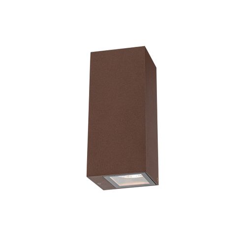 Applique Industrielle Marron Rouille 2 Lumières Ar70 Ip54 - Baleno