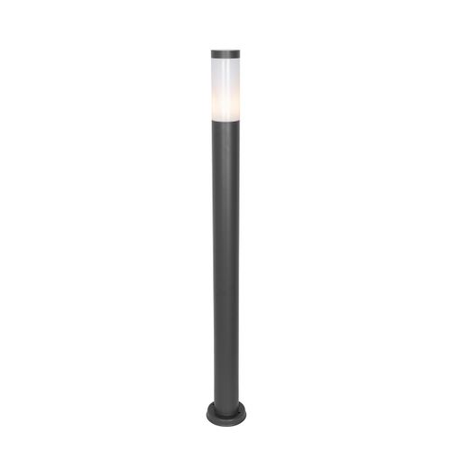 Lampadaire Extérieur Moderne Gris Foncé Avec Opale 110 Cm Ip44 - Rox