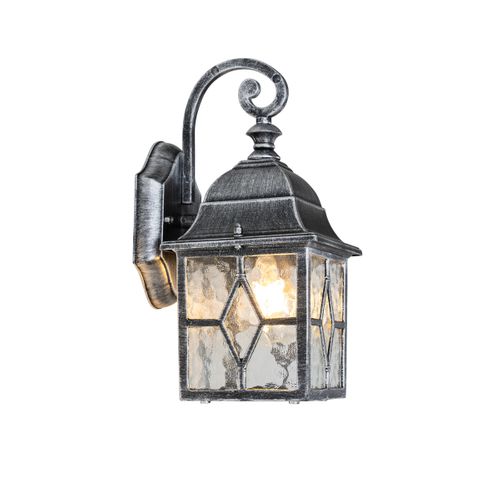 Lanterne Murale D'extérieur Romantique Argent Vieilli - Londres