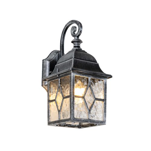 Lanterne Murale D'extérieur Romantique Argent Vieilli - Londres