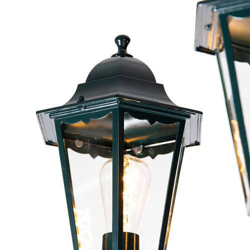 Lanterne D'extérieur Rustique Vert Foncé 3 Lumières Ip44 - New Orleans