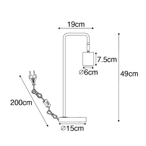 Lampe De Table Intelligente En Laiton Réglable Avec Wifi Gu10 - Java