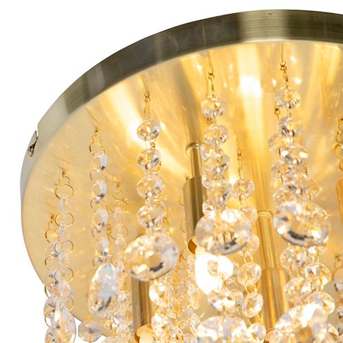 Plafonnier Intelligent Doré Avec Verre Avec 6 Wifi G9 - Medusa