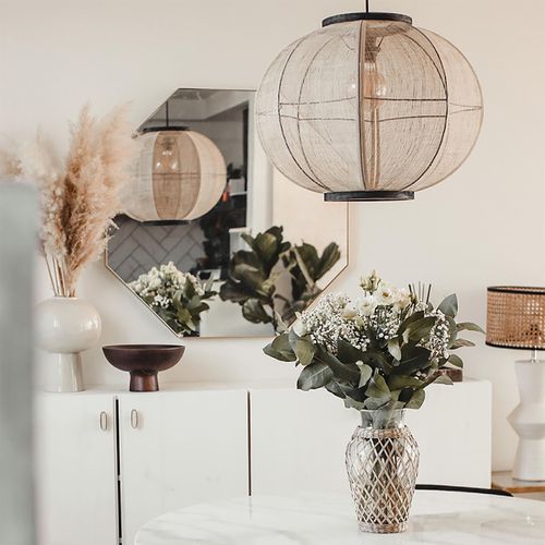 Lampe Suspendue Intelligente Marron 48 Cm Avec Wifi G95 - Rob