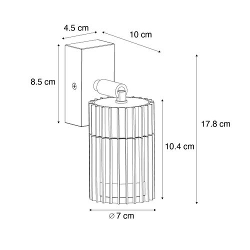 Projecteur De Plafond Extérieur Design Noir Ip44 - Boris