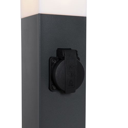 Lampe D'extérieur Gris Foncé 45 Cm Avec Douille Ip44 - Malios