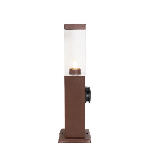 Lampe D'extérieur Brun Rouille 45 Cm Avec Prise Ip44 - Malios