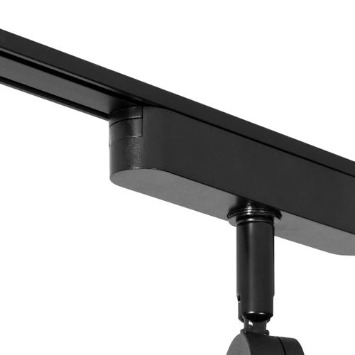 Spot Moderne Noir Pour Système De Rail Monophasé Avec LED Orientable Et Inclinable - Magnetic Lance